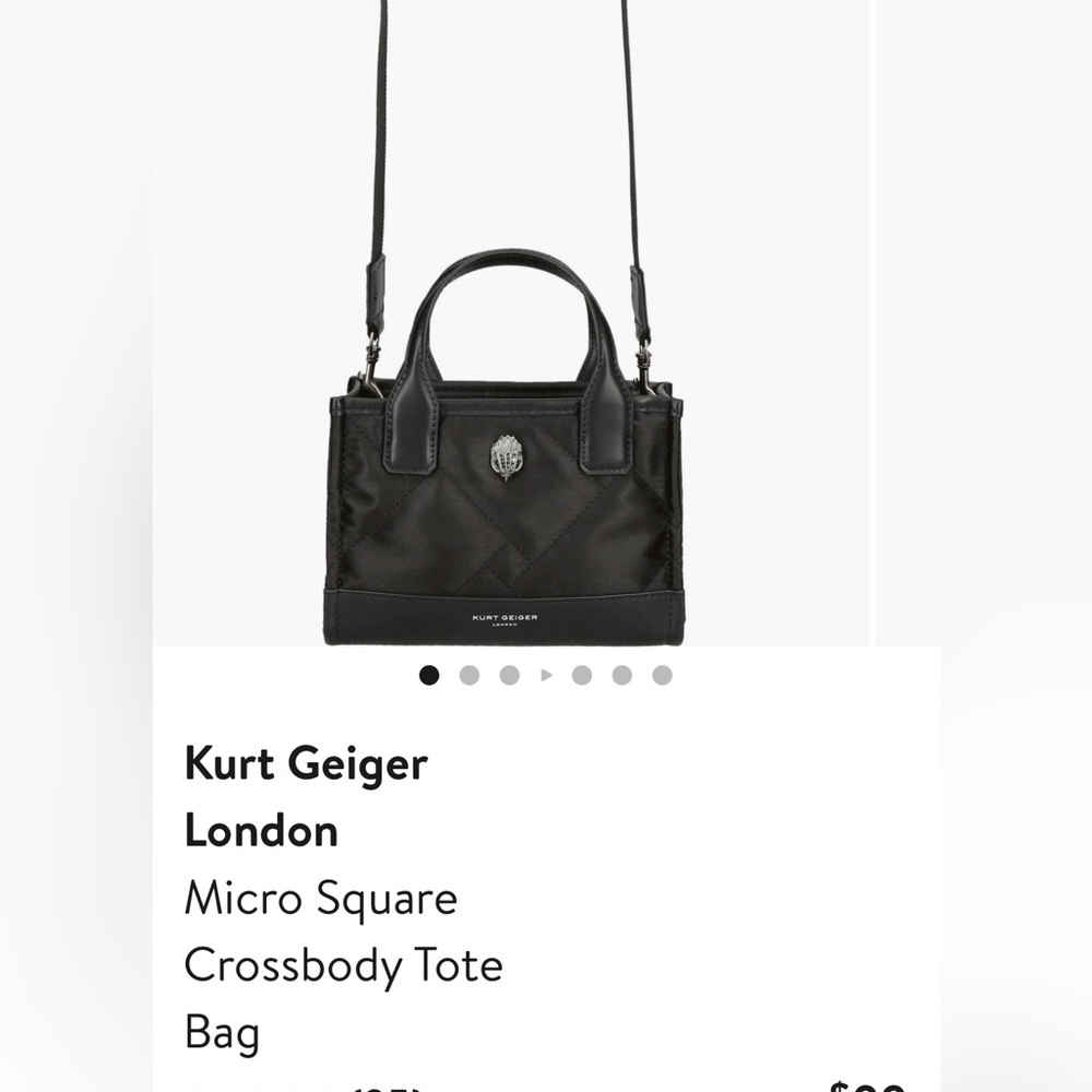 Kurt Geiger Black Crossbody Tote Bag
